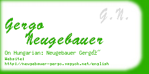 gergo neugebauer business card